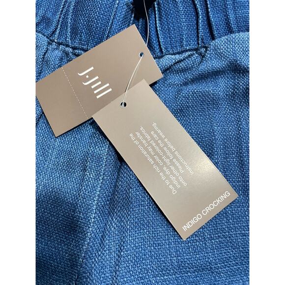 NWT J.Jill Women's Size XS Elastic Waist Lyocell Pants Shorewash Blue MSRP $89 - Picture 8 of 12